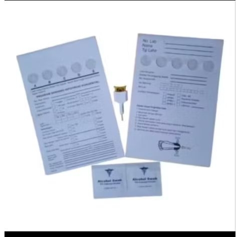 Kertas SHK Kit / Kertas Speciment SHK Kit /SHK Kit plus safety lancet dan alkohol swab