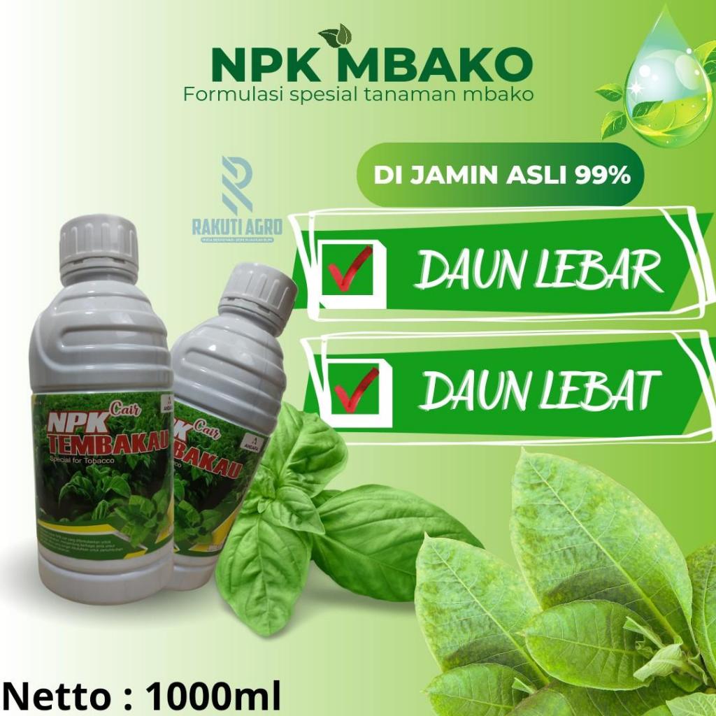 Pupuk Npk Cair Mbako Npk Pelebat Daun dan Tebal Daun 1 Liter