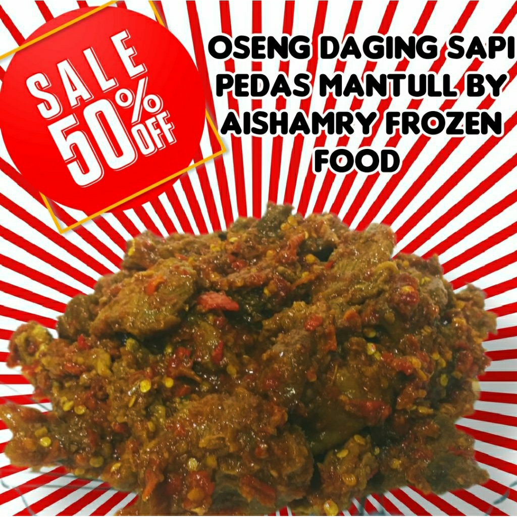 

oseng daging sapi pedas mercon by aishamry frozen food