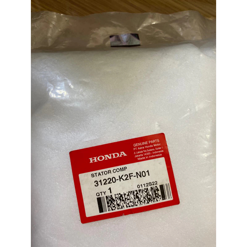 SPUL STATOR COMP K2F SCOOPY NEW ESP 2021 2022 ORIGINAL ASLI HONDA AHM 31220-K2F-N01 ASLI AHM