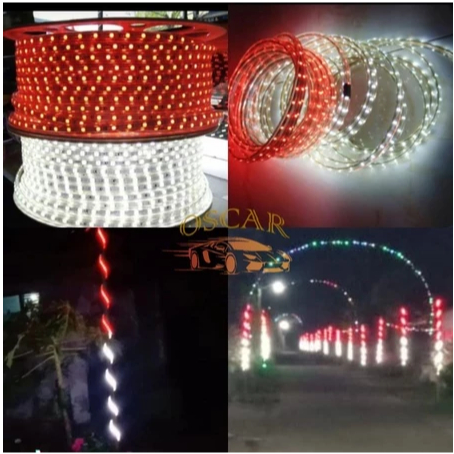 *GND* LED STRIP MERAH PUTIH / LED STRIP RUNNING PUTIH 10 METER