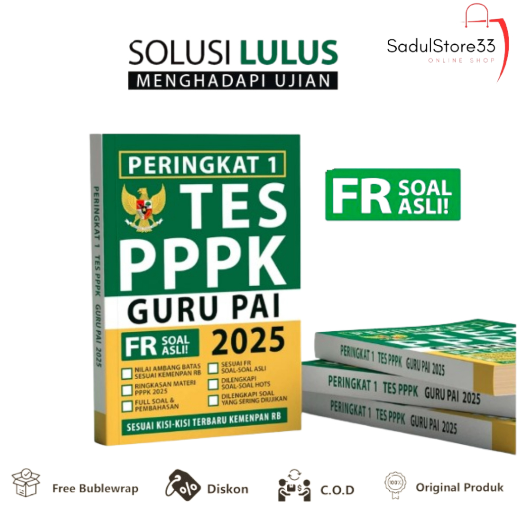Buku PPPK GURU PAI 2025 - Peringkat 1 PPPK GURU PAI 2025 - Media Eduka - Original