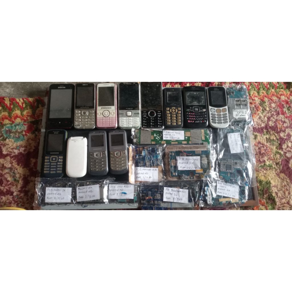 HP rusak/biji dan mesin HP dan TV rusak/biji