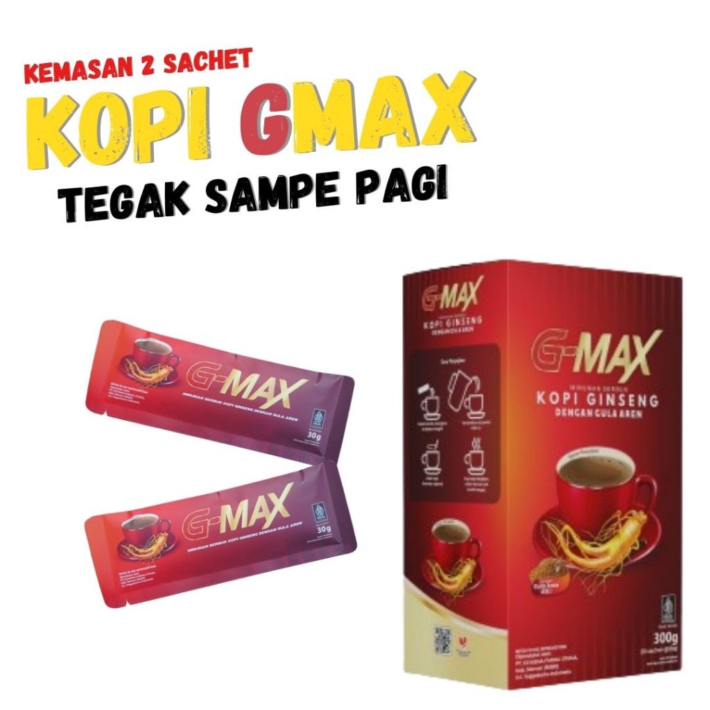 

Kopi G-max Kemasan Sachet