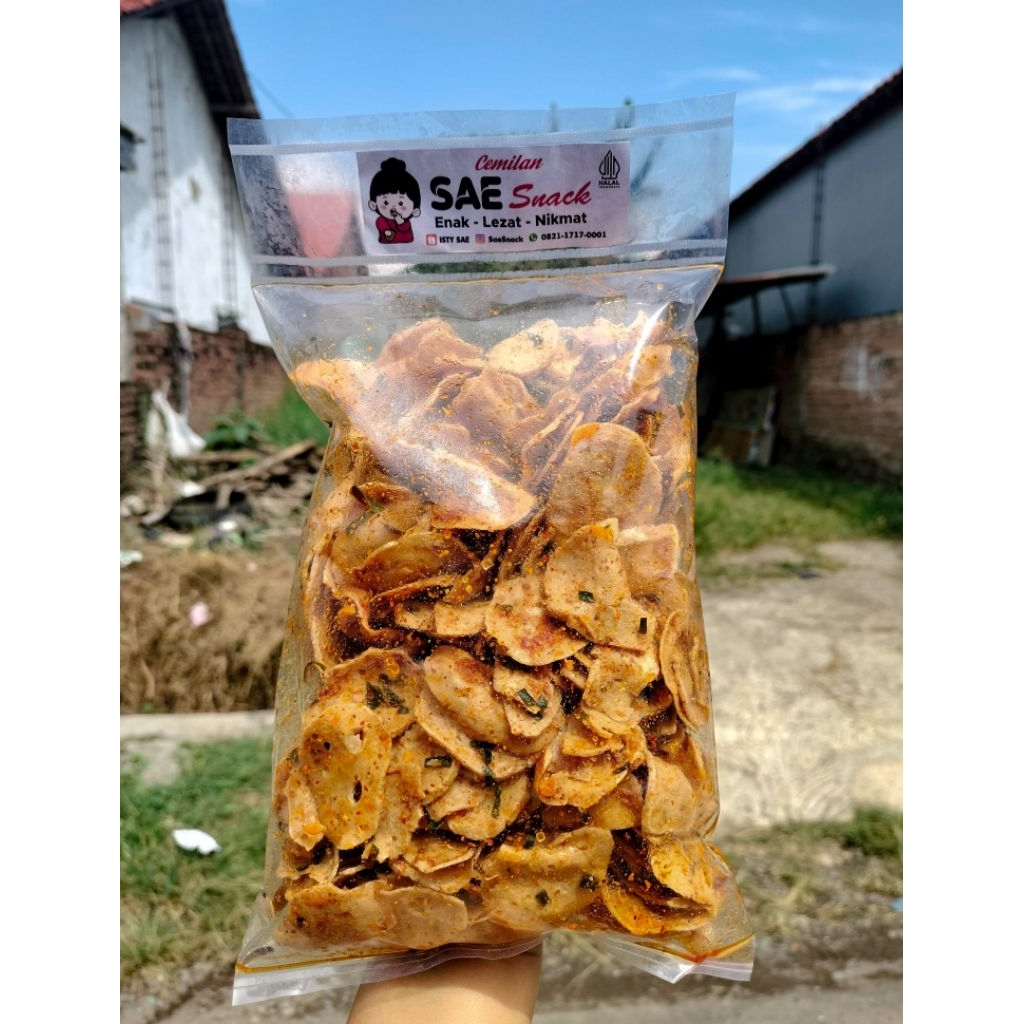 

Basreng Pedas 250/500 gram Daun Jeruk