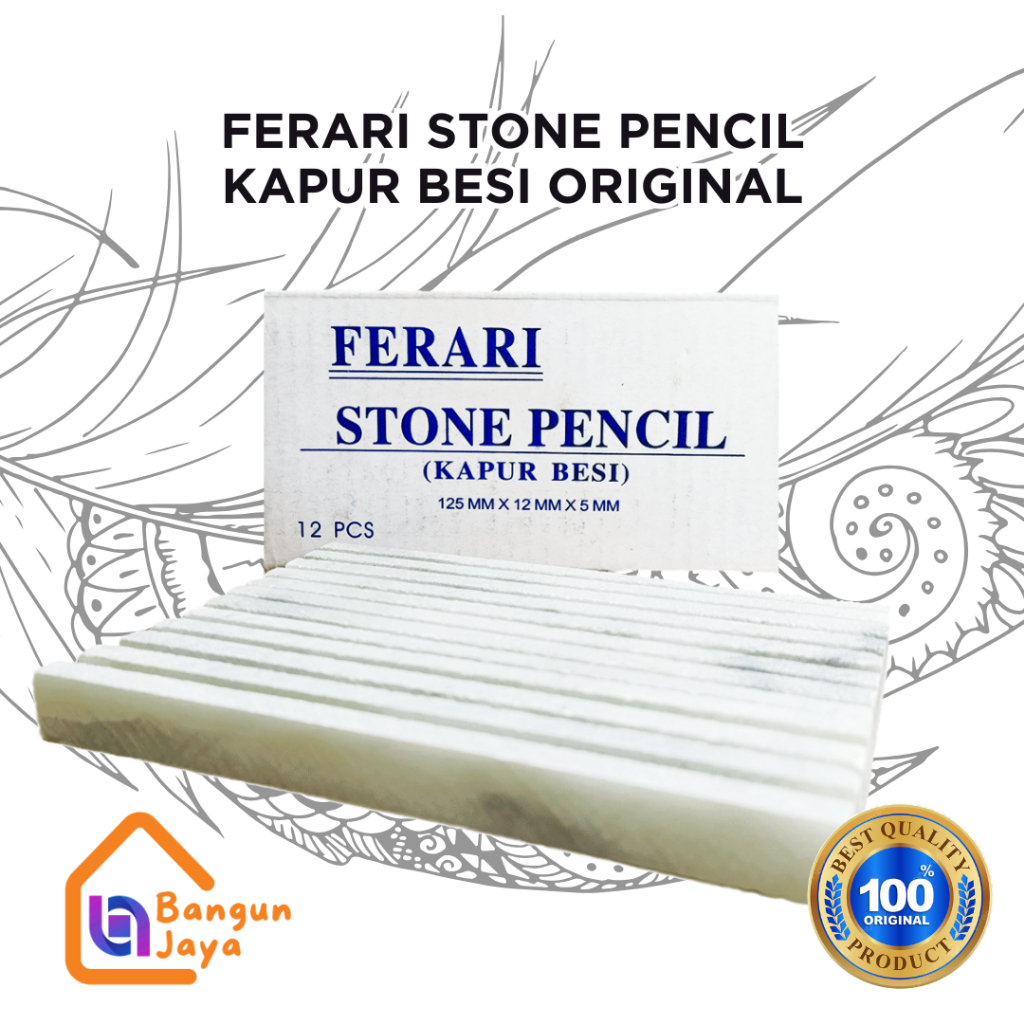 

FERARI Kapur Besi Stone Pencil harga satuan dan harga per kotak isi 12 - Original dan Berkualitas