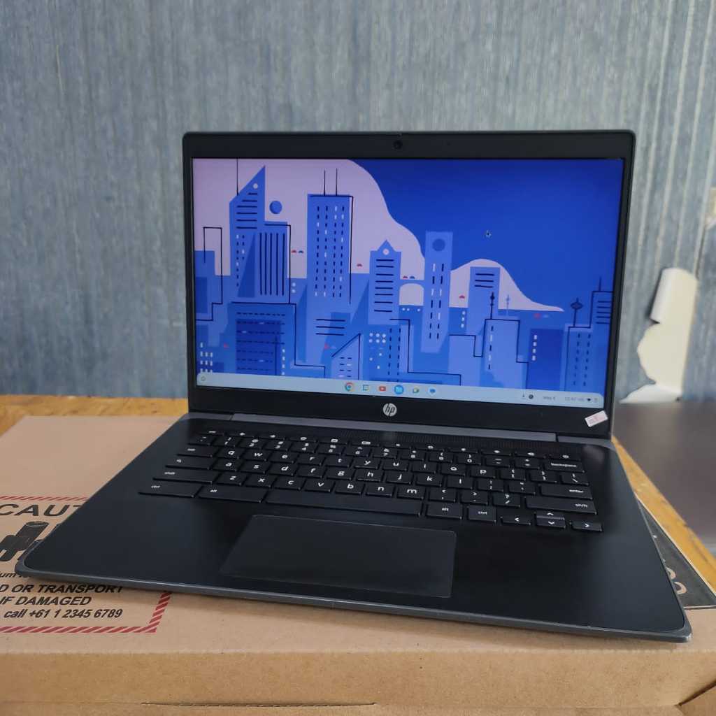 Laptop HP ChromeBook 14 G6, Seri Baru, Black, BERGARANSI