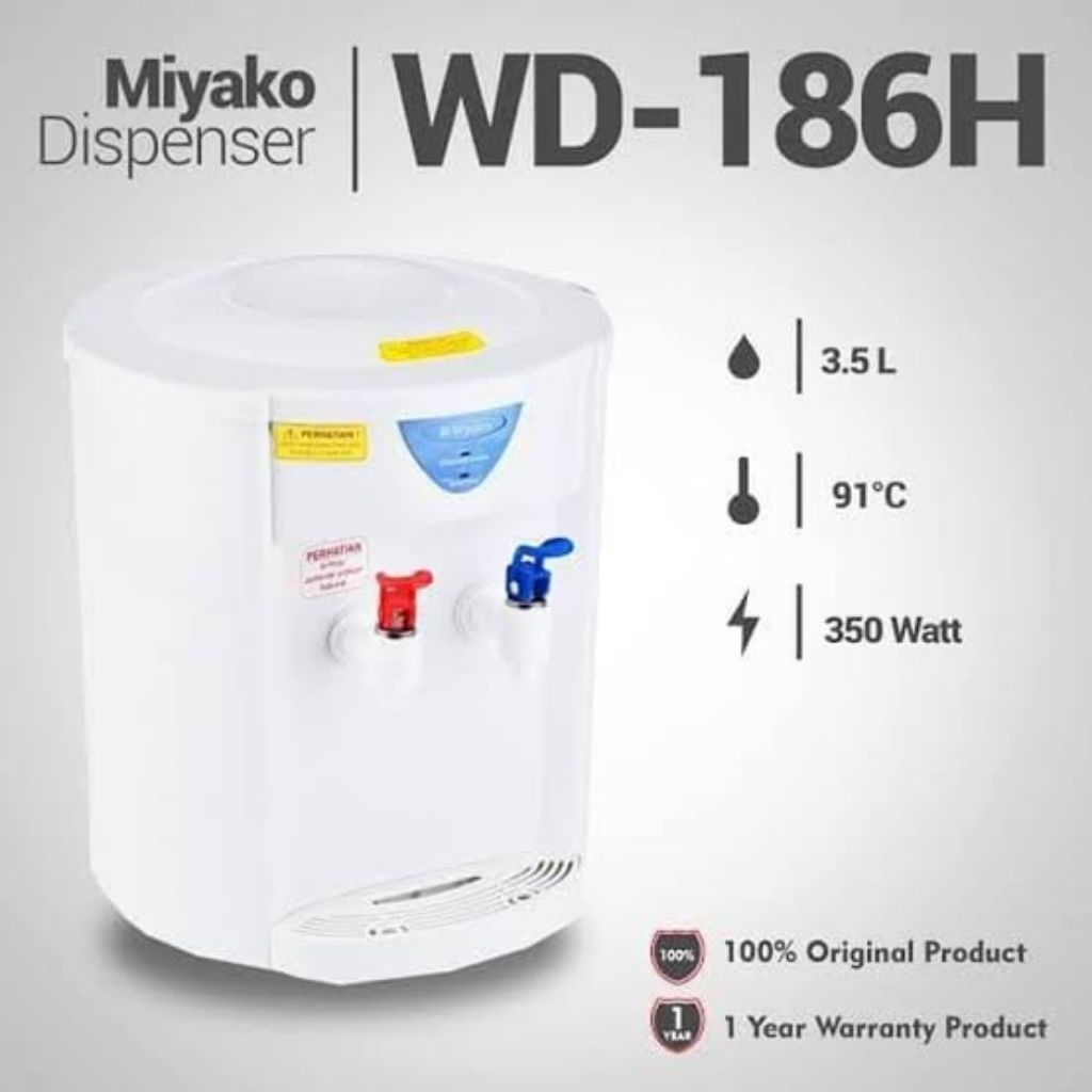 Dispenser Air Miyako WD 186 H Dispenser Air Portable Miyako WD186H Dispenser Air Meja Miyako WD-186H