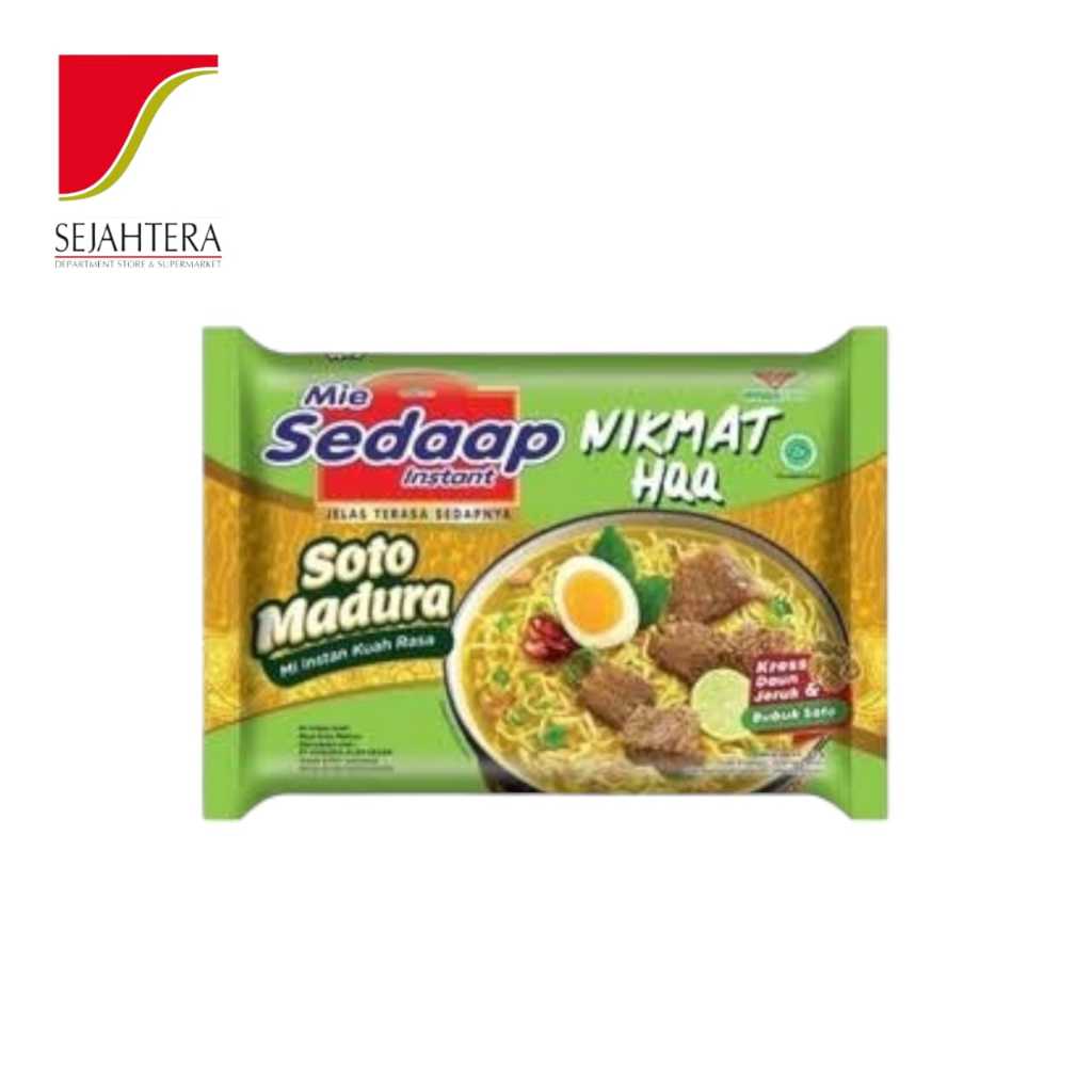 

Mie Sedaap Rasa Soto Madura 82gr – Mi Kuah Gurih Nikmat dengan Koya