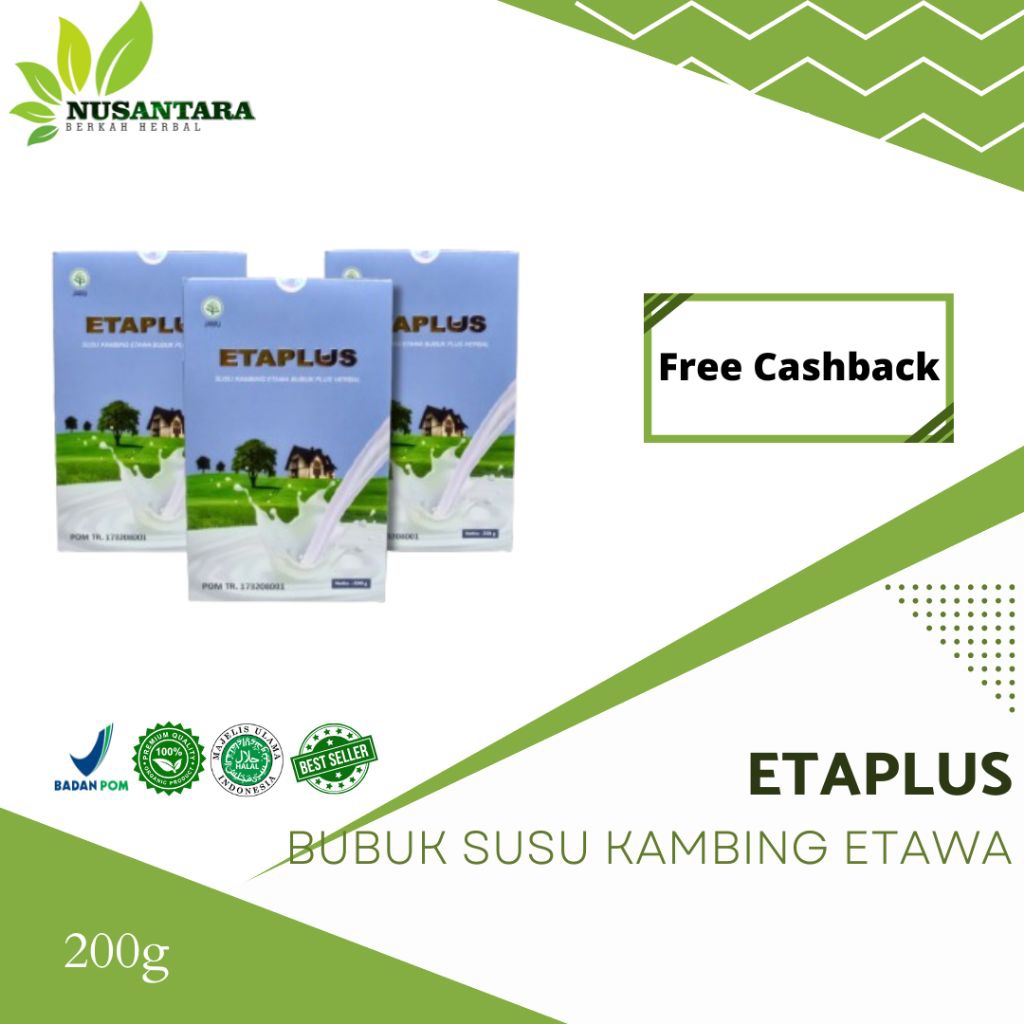 

ETAPLUS SUSU KAMBING ETAWA PLUS HERBAL BAIK UNTUK KESEHATAN SUSU BUBUK