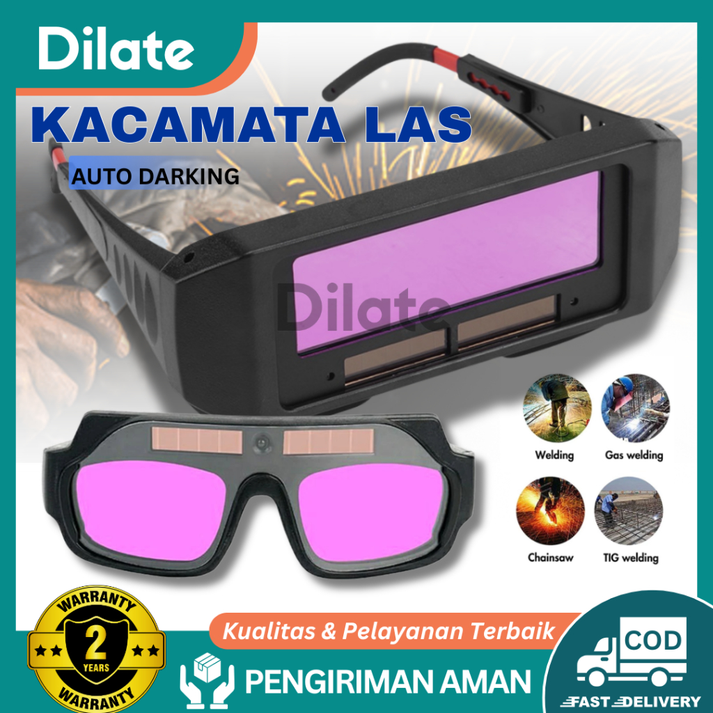 Kacamata Las Listrik Otomatis Kacamata Welding Glasses Auto Darkness / Tukang Las
