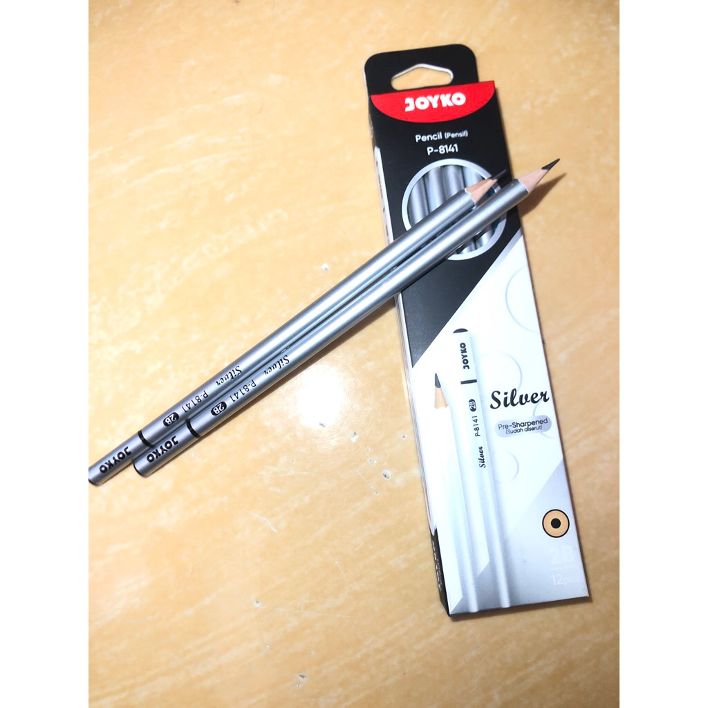 

PENSIL 2B JOYKO SILVER P-8141 PACK ISI (12 PCS)