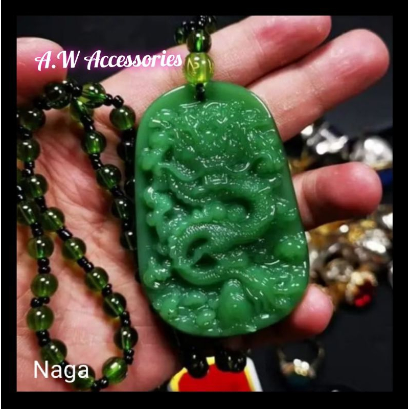 (Terlaris) Kalung Kesehatan Giok Asli Kalung Kesehatan Pria Dan Wanita Batu Giok Import