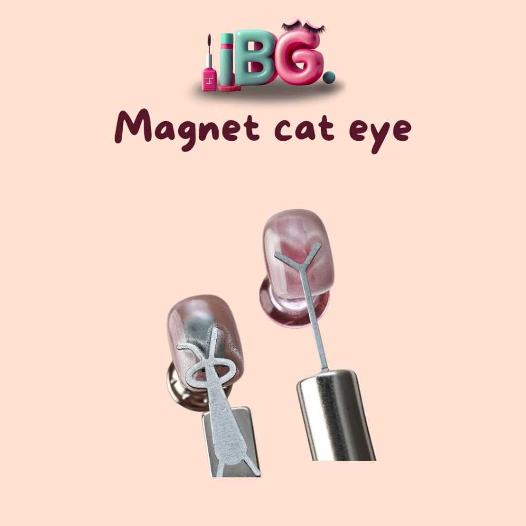 Magnet Cat Eye Love Magnet Cat Eye Rabbit Magnet Cat Eye Kuku Magnet Nail Art 9D Efek Hologram Chrome