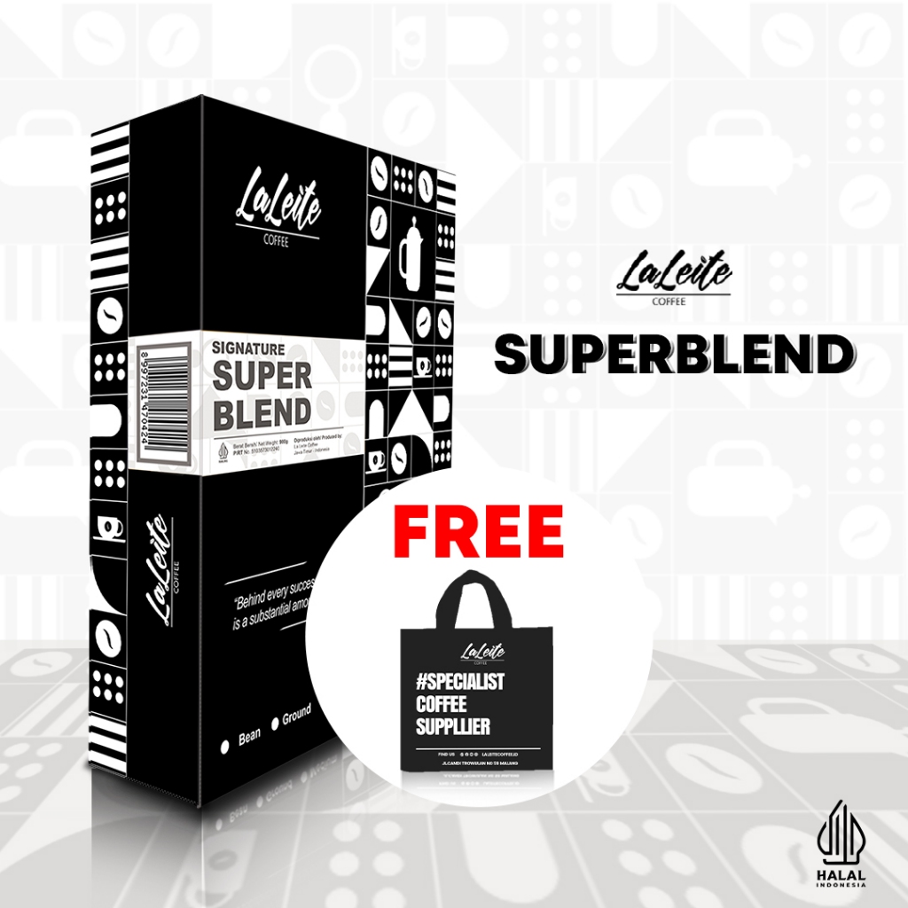 

Super Blend 900g - Roastedbean (Biji Sangrai)