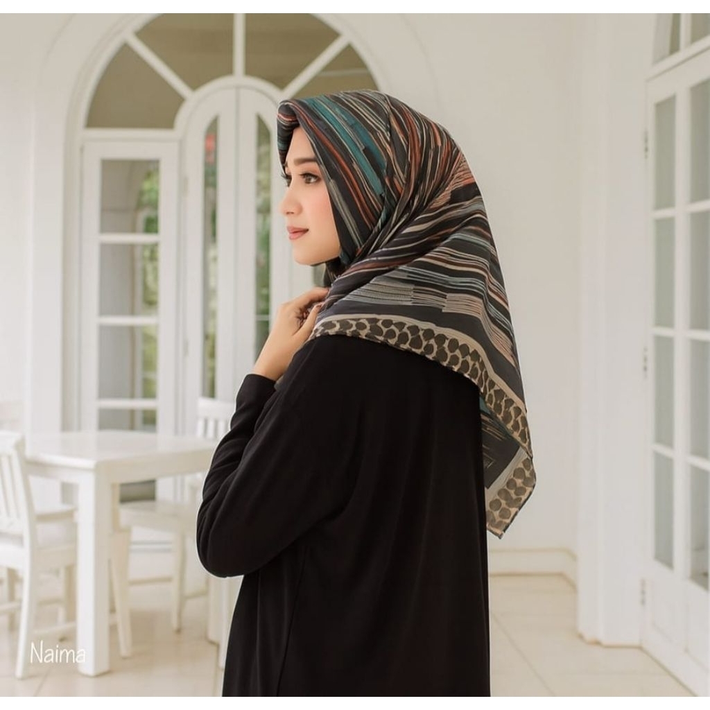 PROMO/NAIMA/JILBAB VOAL PREMIUM/GROSIR HIJAB/HIJAB SEGI EMPAT/VOAL MOTIF PREMIUM/ DEENAY KW