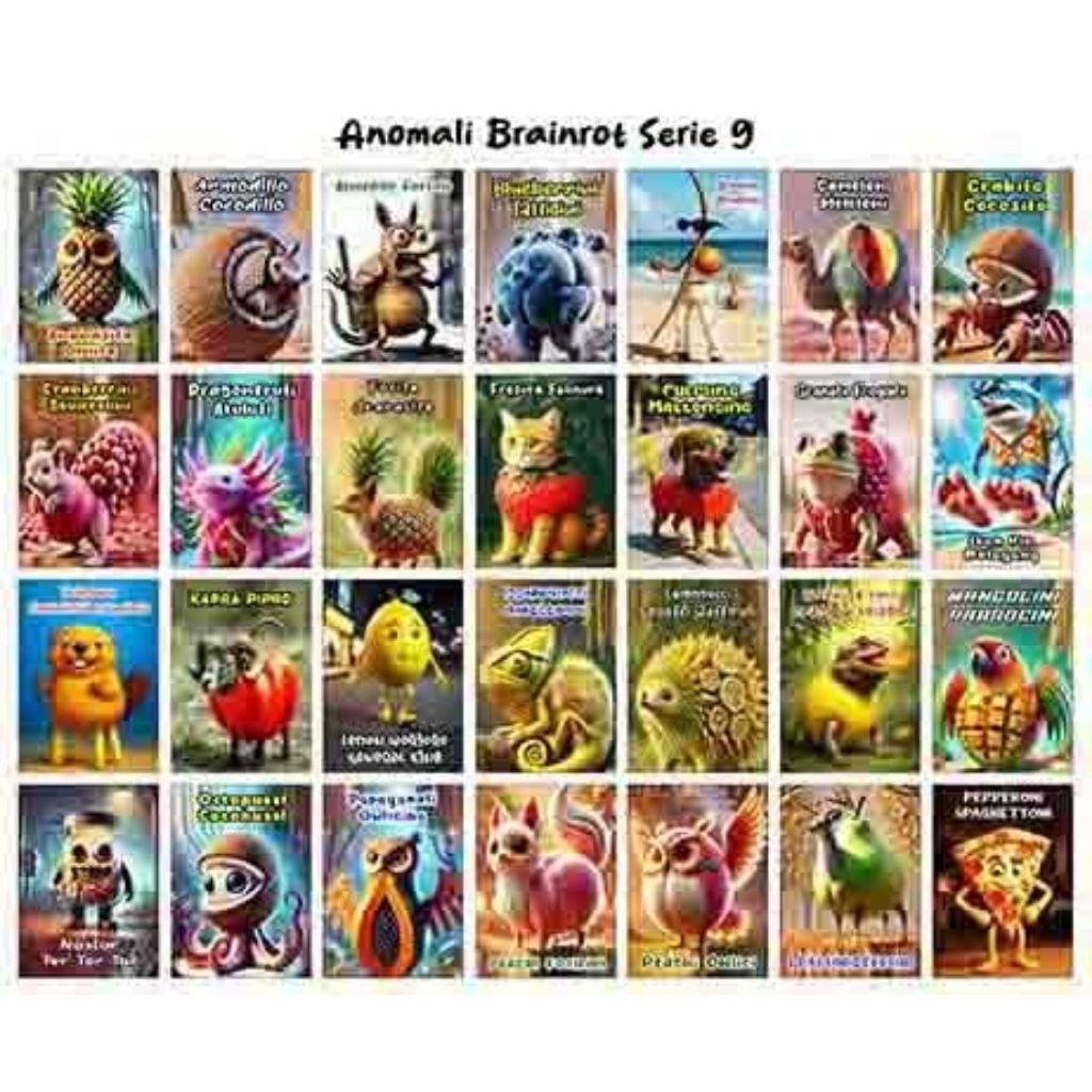 

Sticker Anomali Brainrot 28 Karakter Serie 9