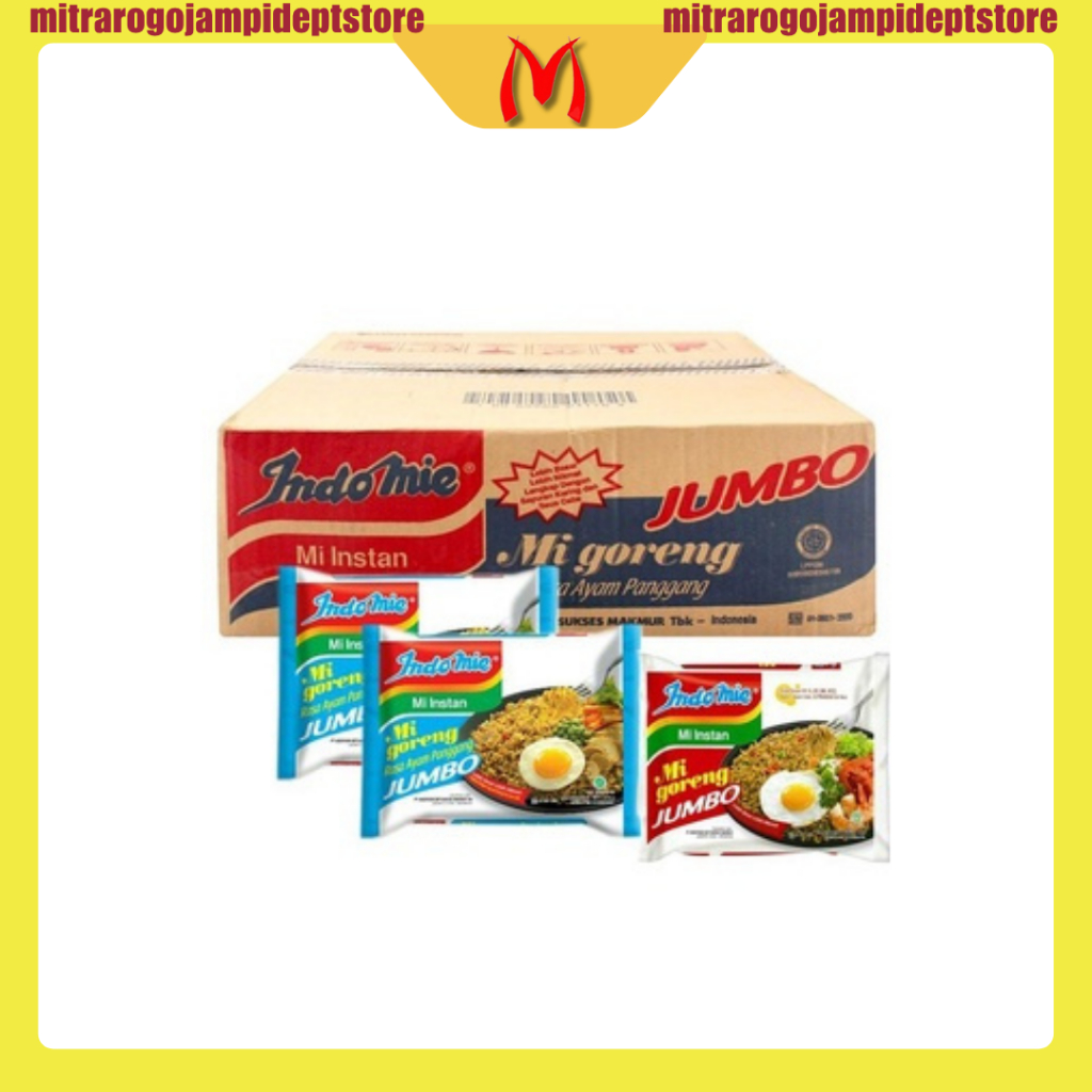 

[1 DUS] Indomie Goreng 129gr Jumbo Isi 24 Pcs