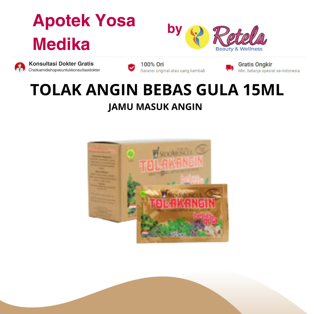 

TOLAK ANGIN BEBAS GULA 15ML