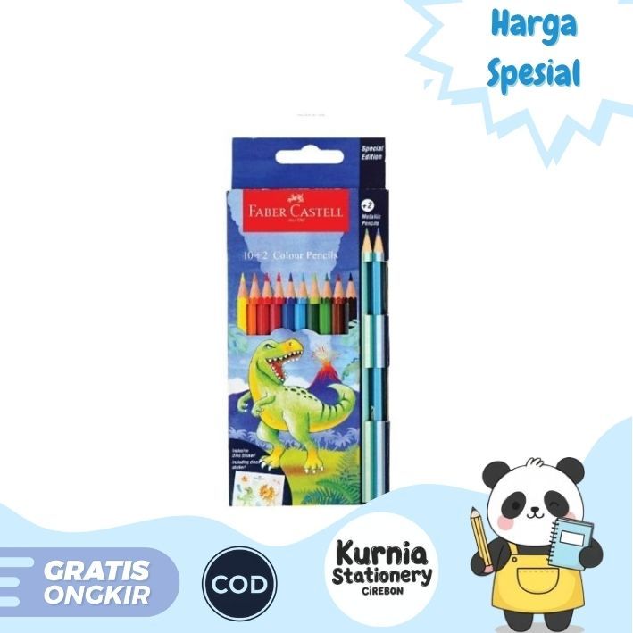 

Faber-Castell Pensil Warna Seri Dino 12 dan 24 Warna 115125 & 115126