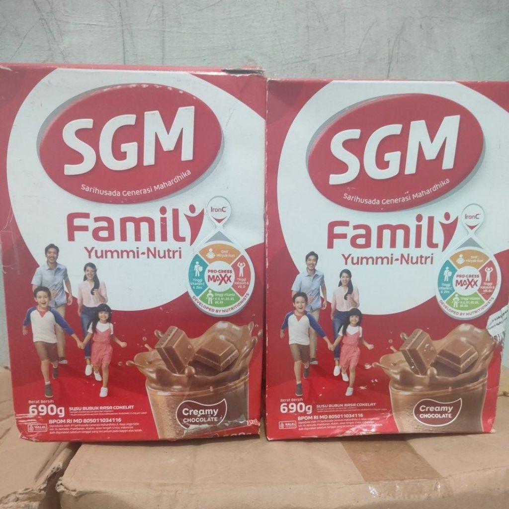 sgm family yummi-nutri creamy chocolate 690g