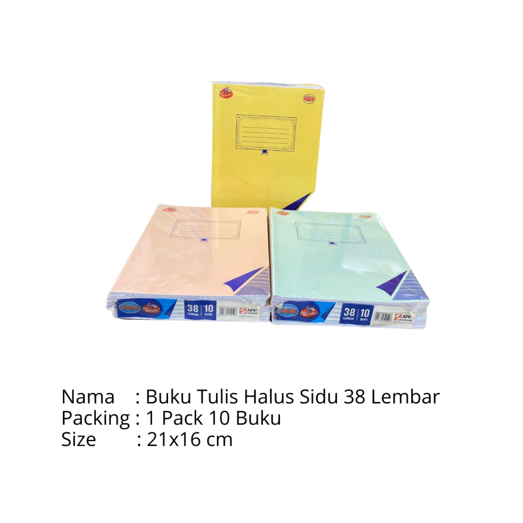 

Buku Tulis Halus Sidu 38 Lembar (10 buku)