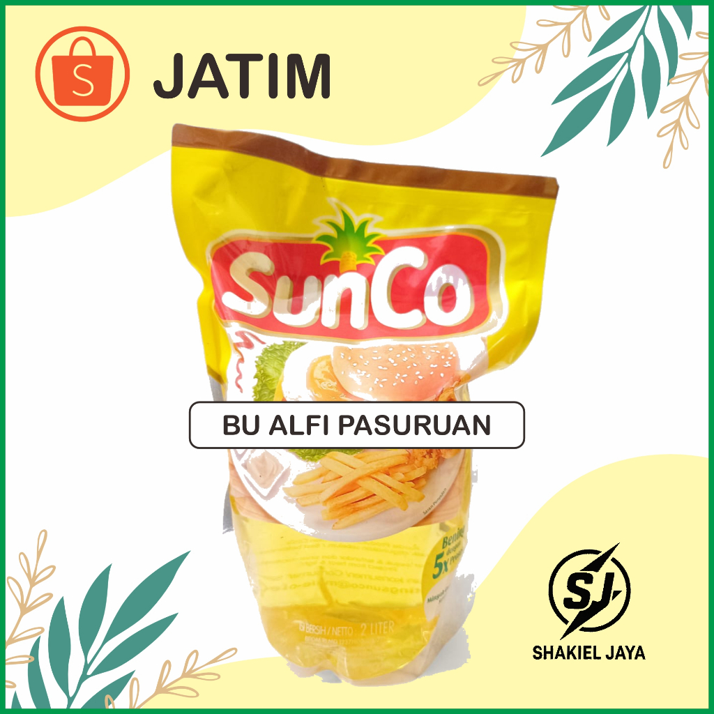 

[B. Alfi Jatim] LANGSUNG KIRIM Minyak Goreng Sunco 2 Liter 1 Dus isi 6 pouch