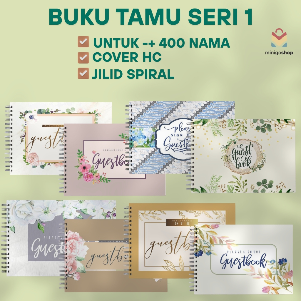 

BUKU TAMU | BUKU TAMU PERNIKAHAN | BUKU TAMU HARD COVER JILID SPIRAL | BUKU TAMU SERI 1