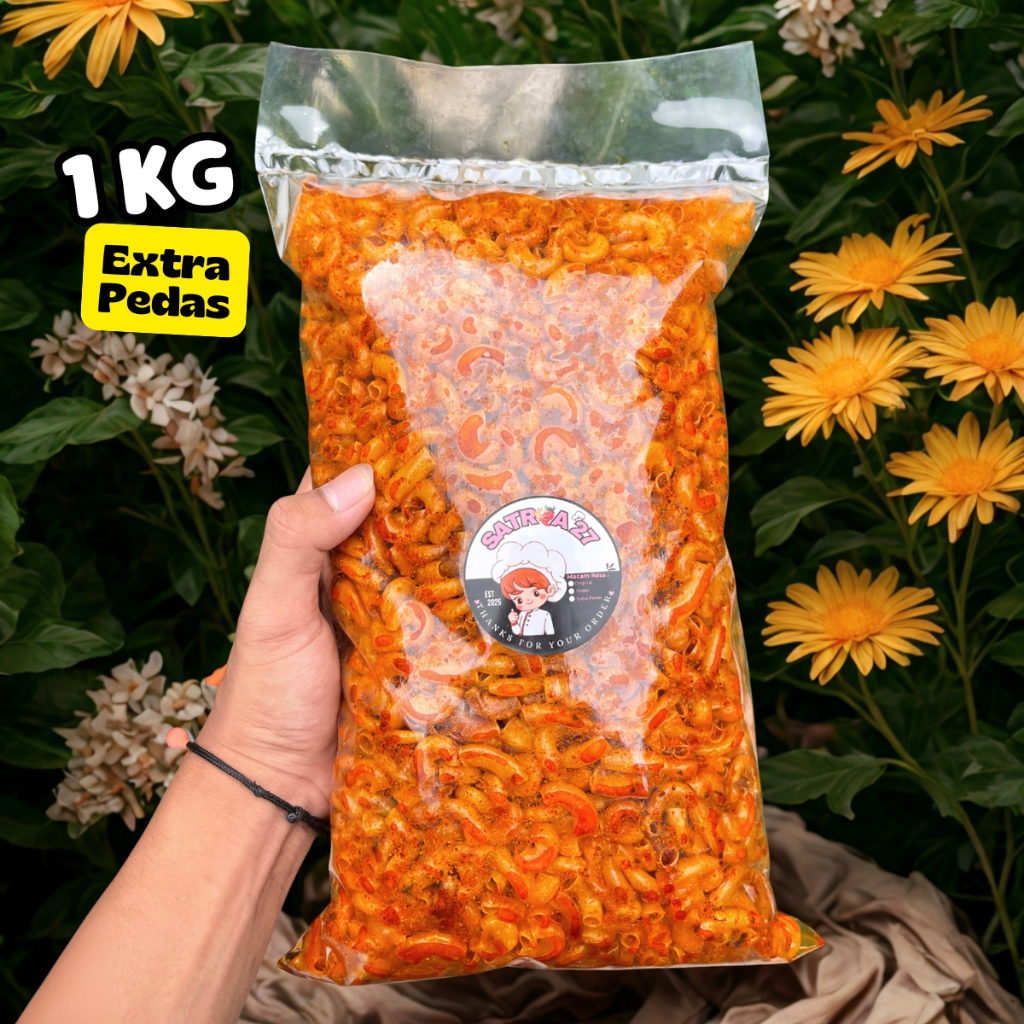 

Forcysn Makaroni Cikruh 1Kg Daun Jeruk Renyah Pedas