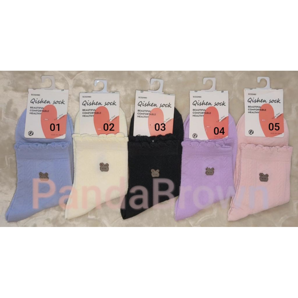 Kaos kaki Qishen Rabbit