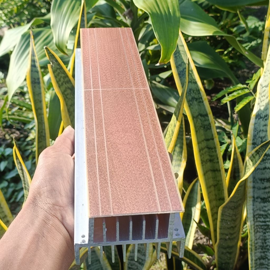 headsink plus PCB final 2u panjang 35 cm udah ada lobang untuk tr final Toshiba  12 set stereo tef d