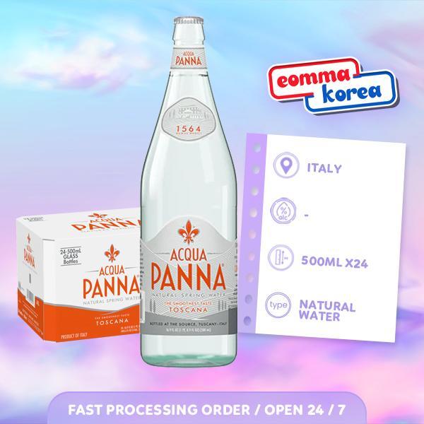 

Acqua Panna Natural Mineral Water 500ml [ Dus isi 24 Botol ] Khusus JNE Trucking + Termasuk Packing Kayu