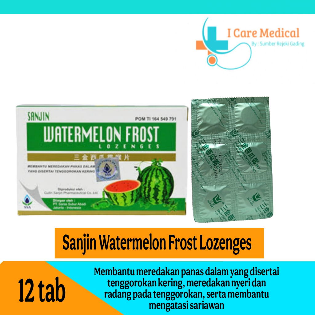 

Sanjin Watermelon Frost Lozenges 12 Tablet