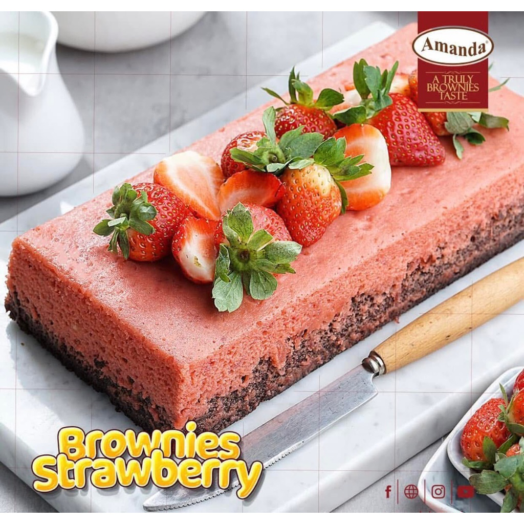 

BROWNIES AMANDA STRAWBERRY ( KHUSUS PENGIRIMAN JATIM )
