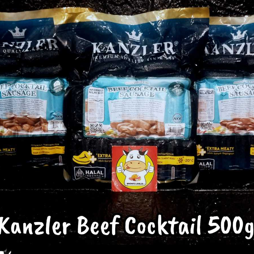 

KANZLER SOSIS BEEF COCKTAIL SAUSAGE 500GR - BRONTZ JOGJA