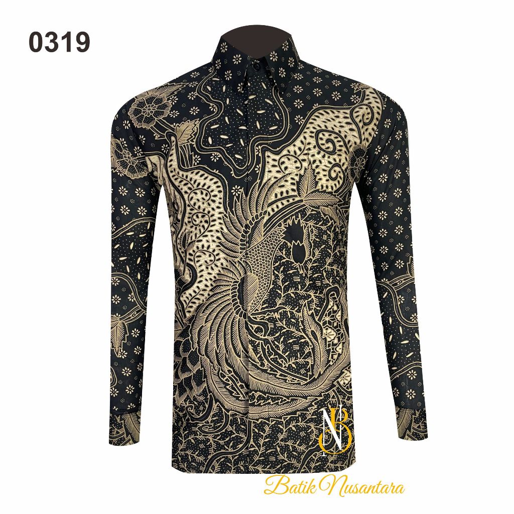 

Batik Nusantara Indonesia Kemeja Batik Slimfit Lapis Furing 0319 / Batik Pria