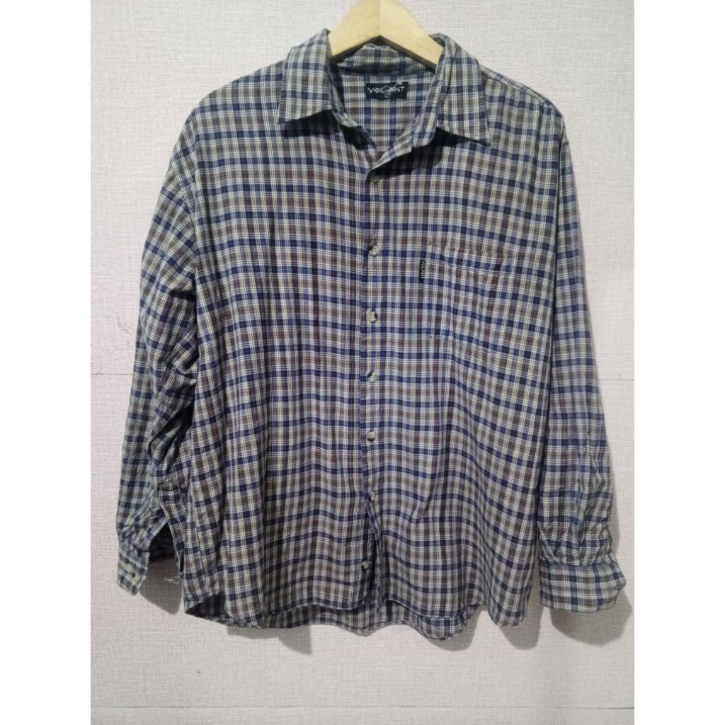 Baju kemeja flannel lengan panjang Volant size XL second
