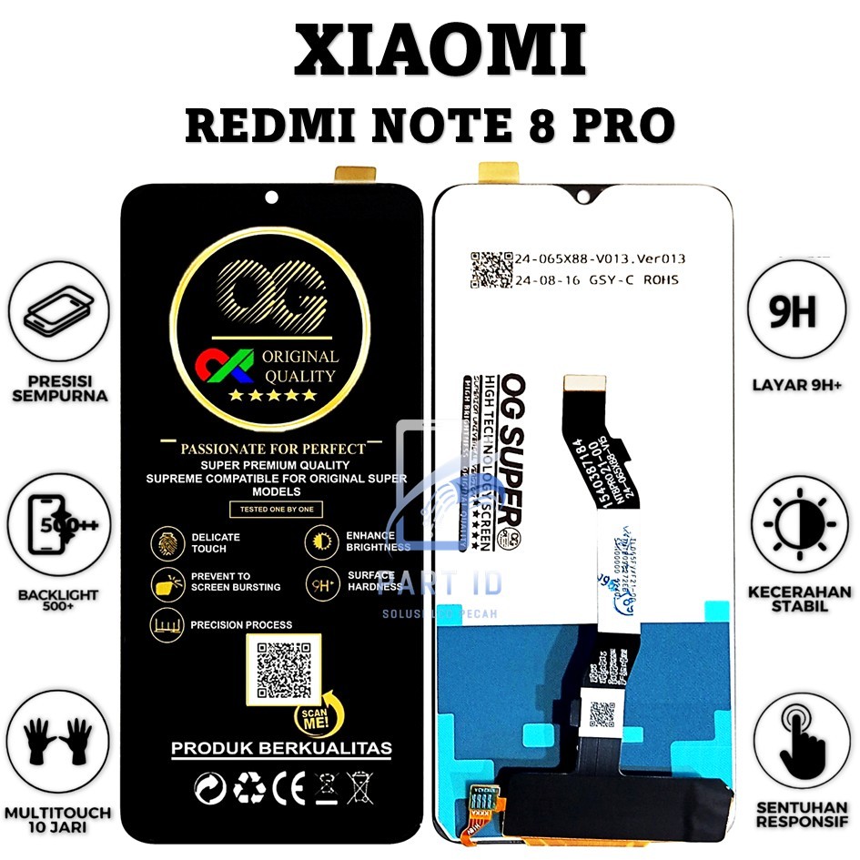 LCD TOUCHSCREEN REDMI NOTE 8 PRO FULLSET ORIGINAL 100%