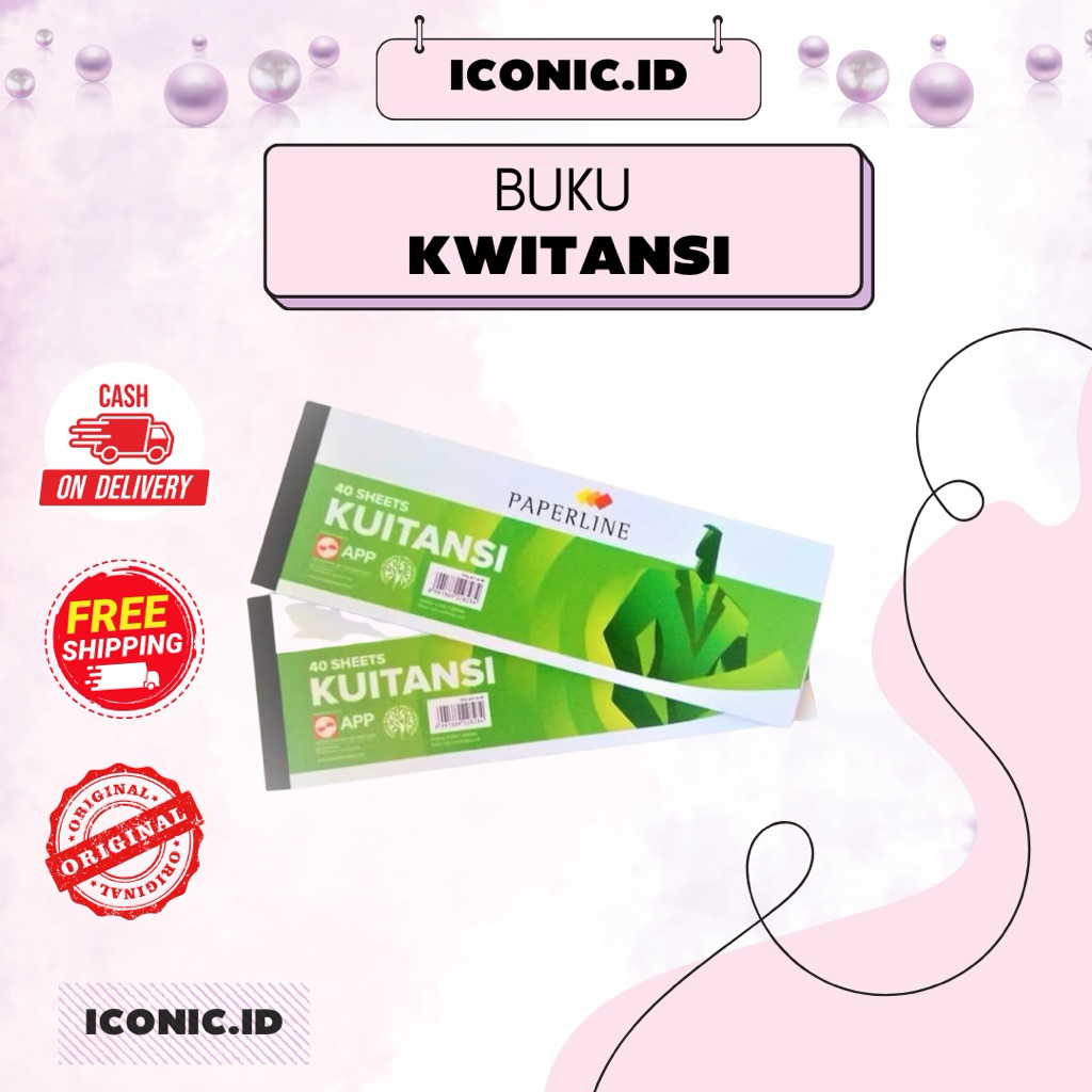 

Iconic.id-Paperkine Kertas Kwitansi / Kertas Kwitansi 40 Sheets Paperline / Paperline Kwitansi 40 Sheets