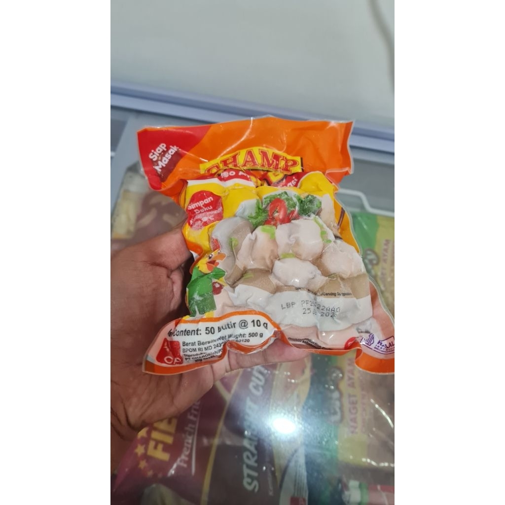

CHAMP Bakso Ayam Chicken Ball 500gr isi 50 buah