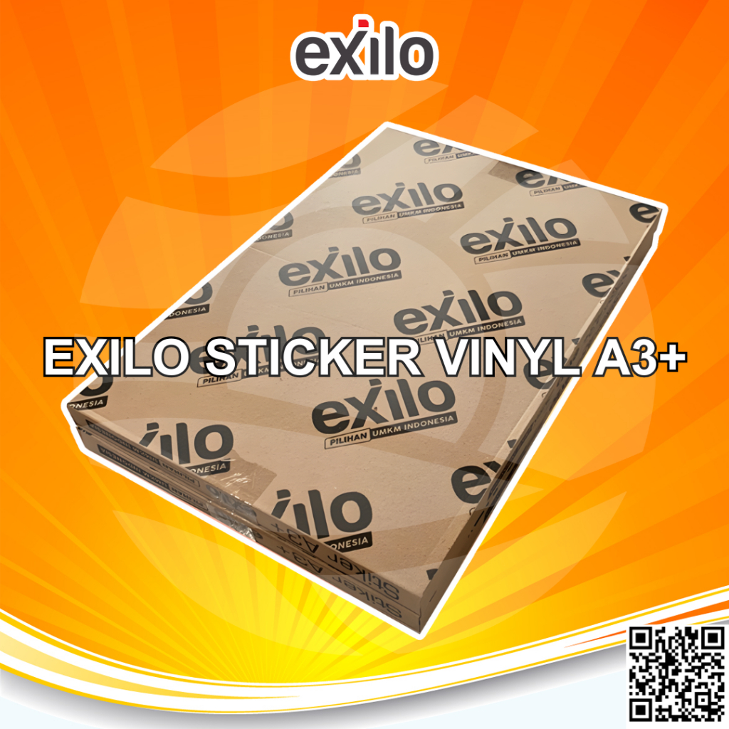 

Paket Hemat Exilo 5 PackSticker Vinyl White Gloss White Matte Transparan Digital Print Laser Toner Stiker Plastik Anti Air Tidak Mudah Sobek A3+