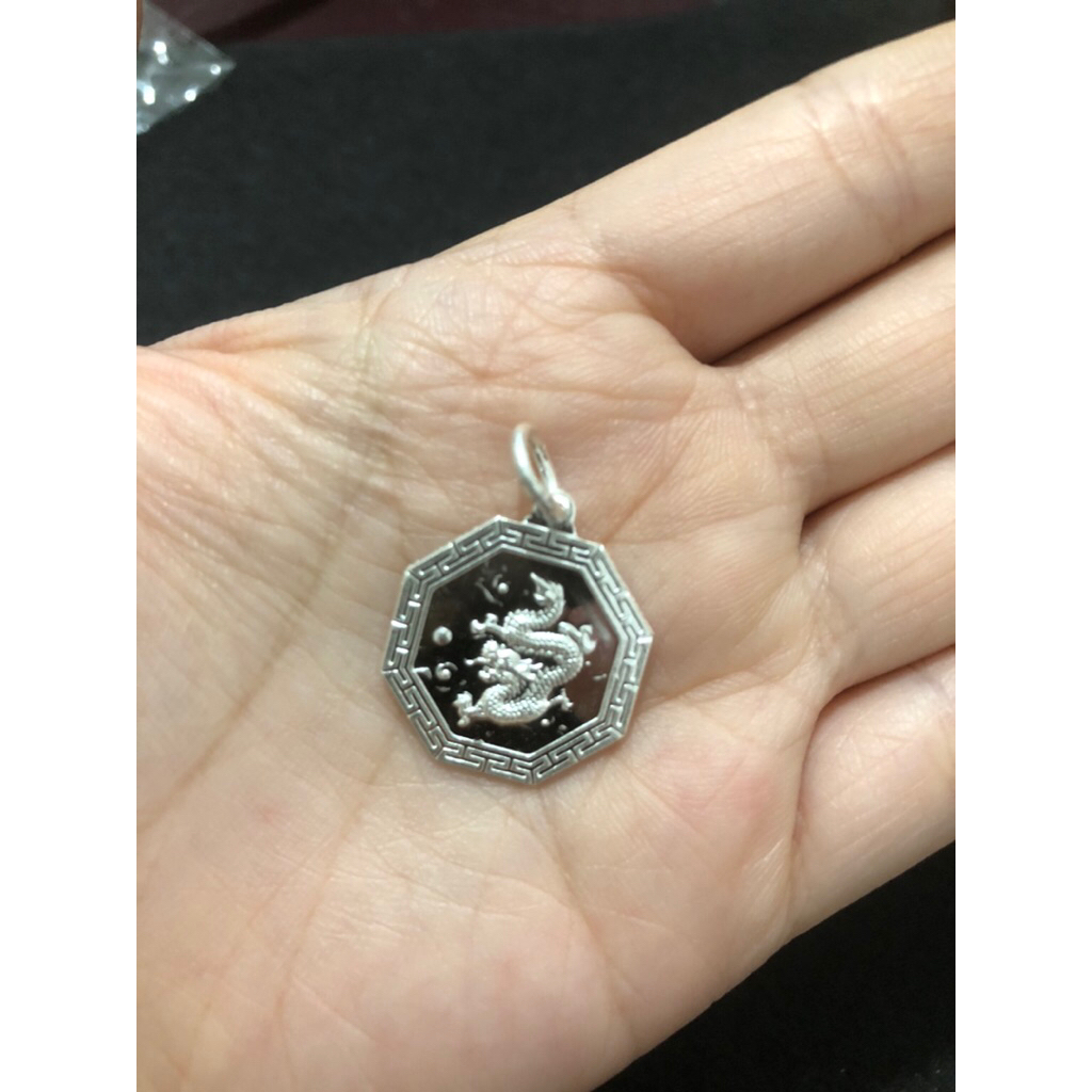 Liontin Pakua Shio Naga Asli Silver / Perak Kadar 999