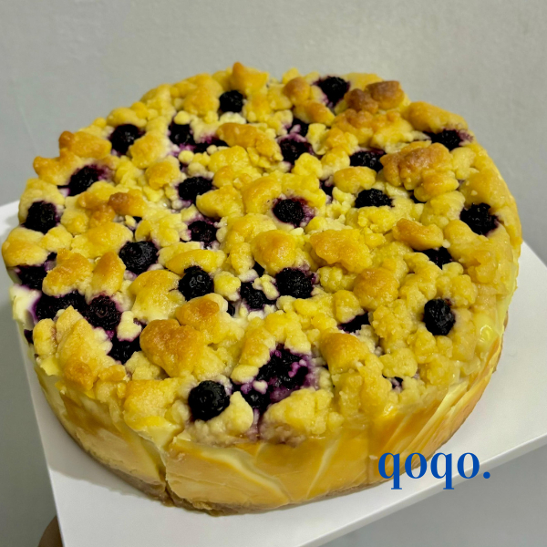 

[ LIMITED ] Blueberry Crumble Cheesecake | D. 18CM by qoqo.bakehouse