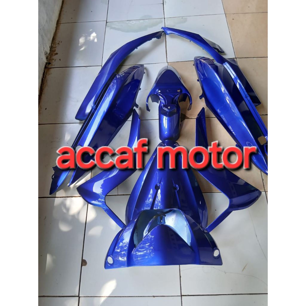 cover full set body halus honda spacy karbu spacy fi warna biru