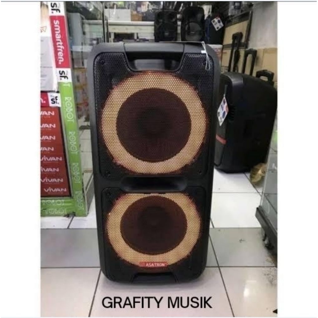 Speaker Portable Asatron Champion 10 x 2 inch Speaker Portable Asatron Champion doubel 10 Original