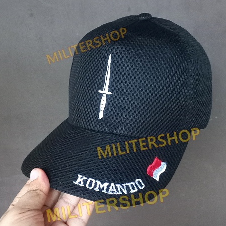 Topi Jaring KOMANDO TNI | Topi Jala PEDANG KOMANDO | Topi Lapangan KOPASSUS  TNI ARMY