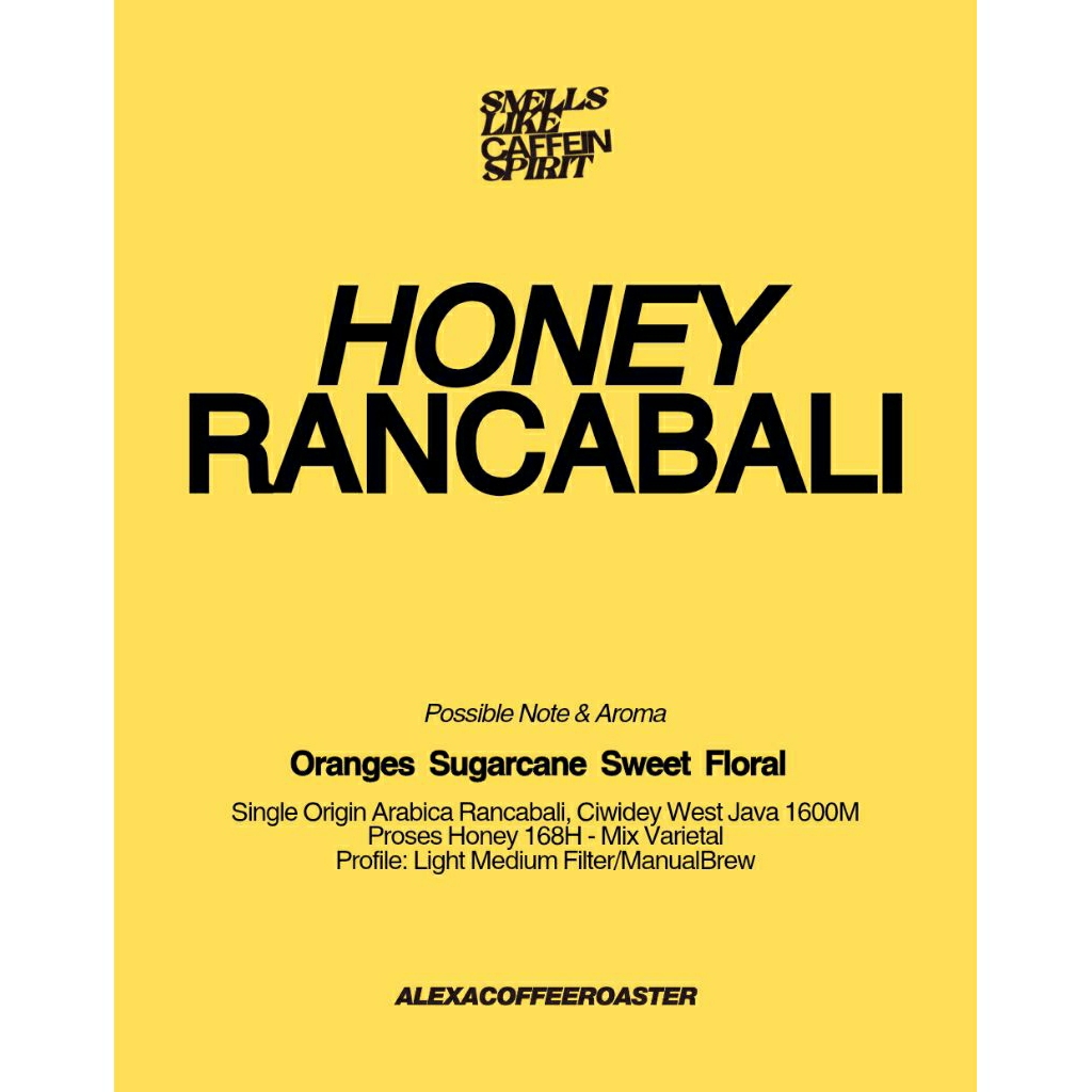 

Single Origin Arabica Honey Rancabali - Ciwidey 200gr Manual Brew Coffee Filter V60 Kopi Natural Arabica Fruity