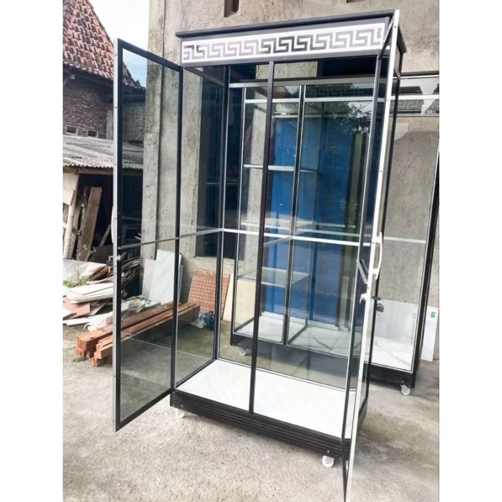 LEMARI PAKAIAN | LEMARI FULL GANTUNG | LEMARI KACA | LEMARI ALUMUNIUM MURAH