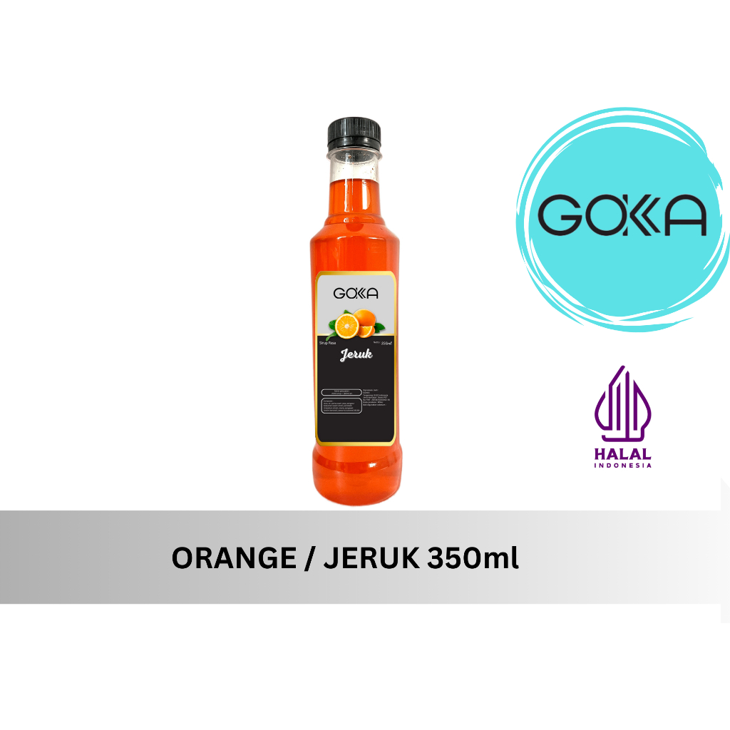 

GOKKA Sirup Minuman Rasa Jeruk 350ml Syrup Orange
