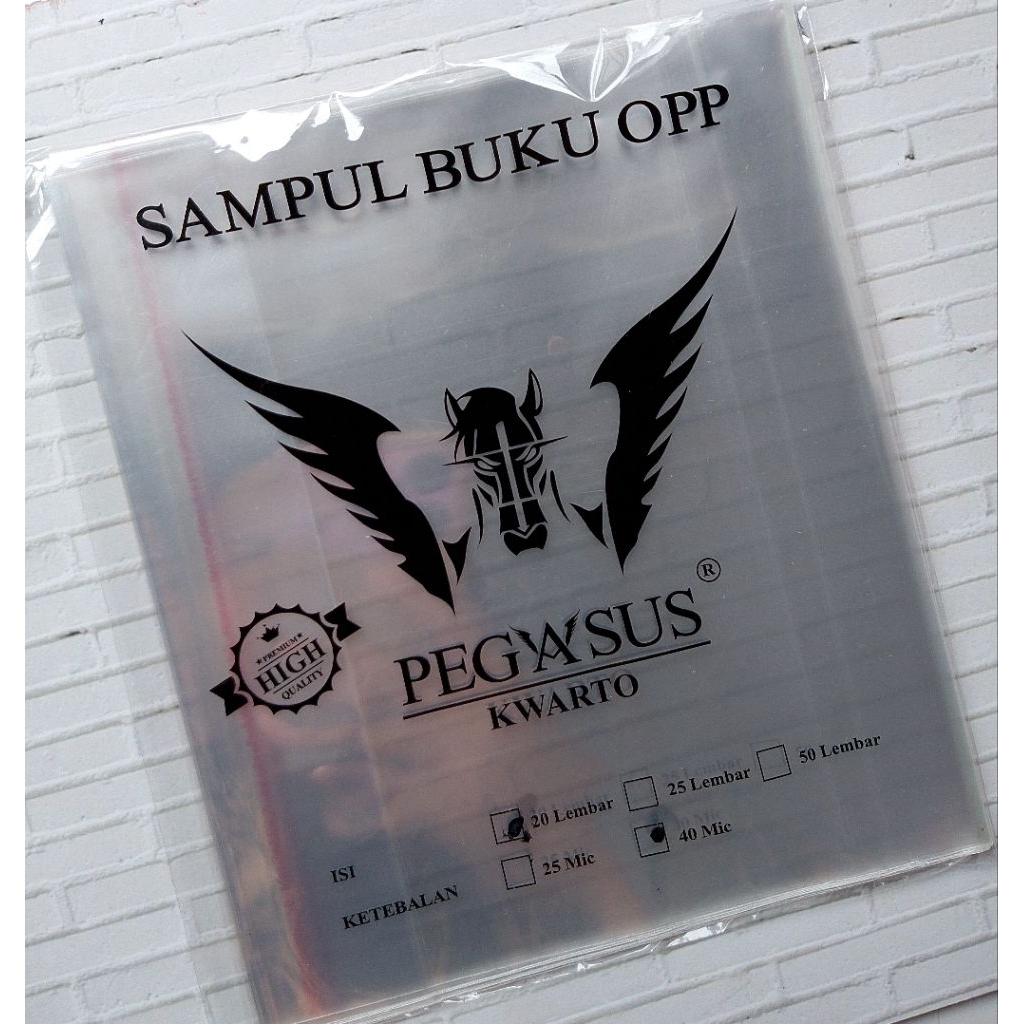

(20 LEMBAR) SAMPUL BUKU OPP KWARTO/ SAMPUL PLASTIK /UKURAN BUKU SIDU/PEREKAT